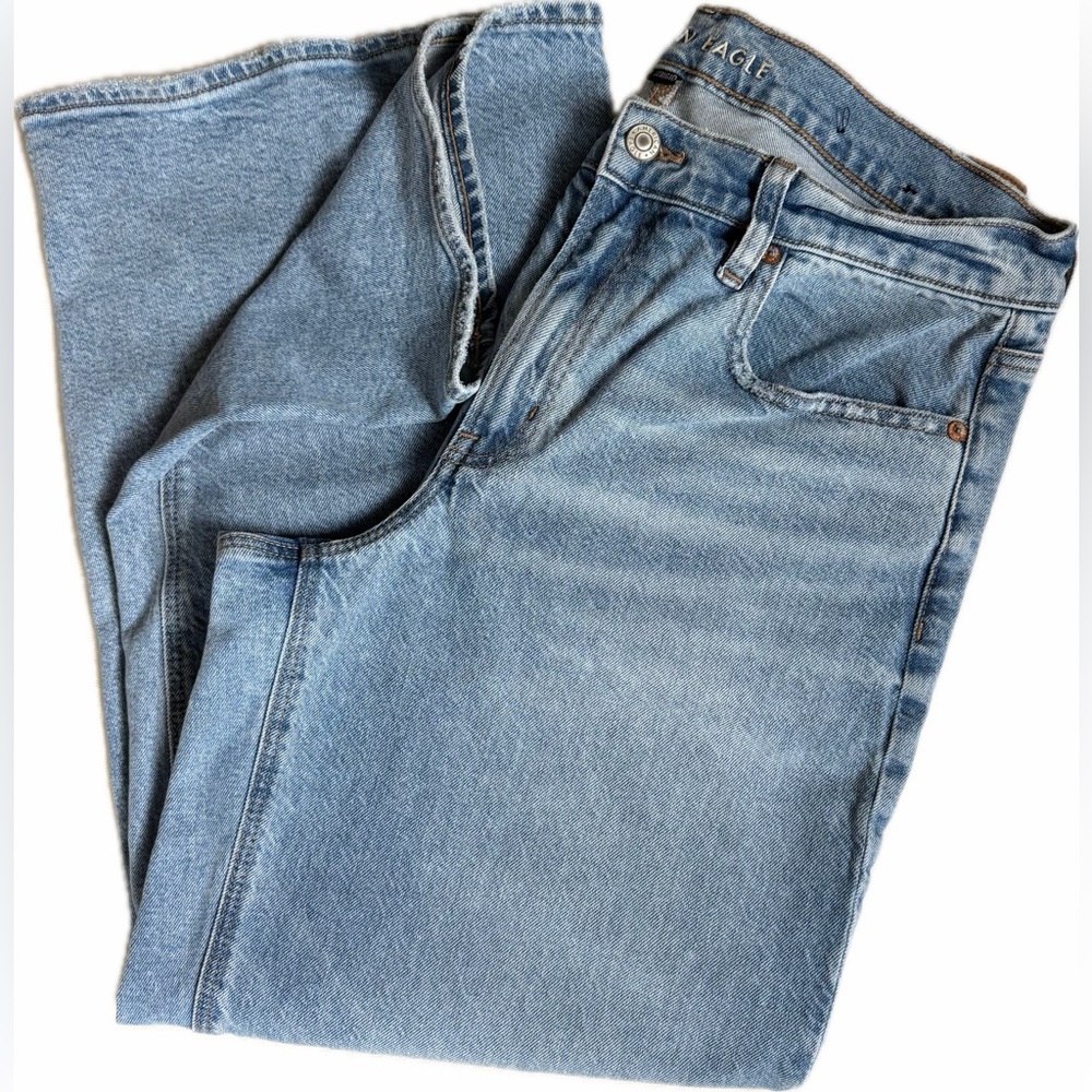 American Eagle Stovepipe High Rise Baggy Jean Size 12R